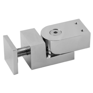 Adjustable Glass-Railing Mounting Rectangular Shower Support Bar Connector