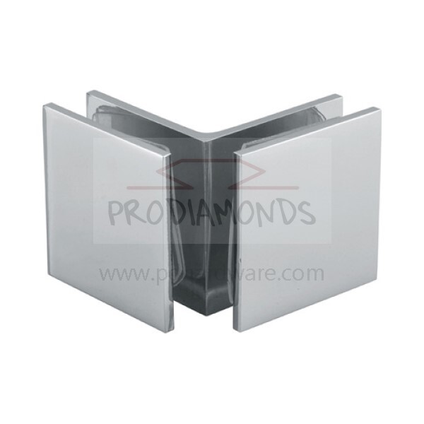 Square 90 Degree Glass to Glass Shower Clamp