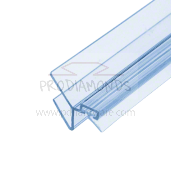 Shower Door Clear Polycarbonate 135-Degree Strike Jamb Seal With Leg