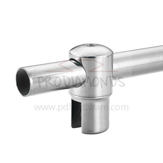 19mm Glass Mount Round Shower Support Bar Stabilizer