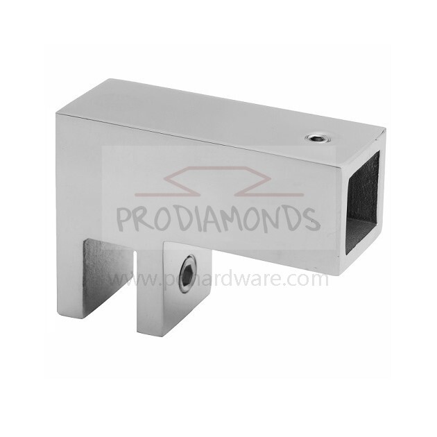 F-Shape Rail-Blind Glass 90° Square Shower Support Bar Connector
