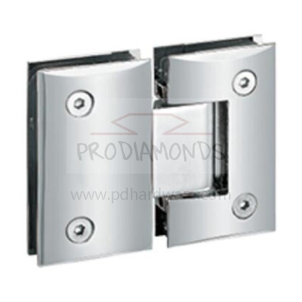 Standard Duty Convex 180-Degree Glass to Glass Shower Door Hinges