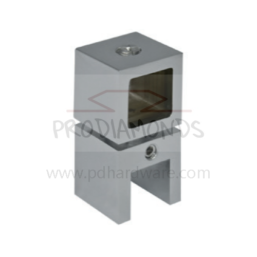Adjustable Rail-Through Glass Square Shower Support Bar Connector