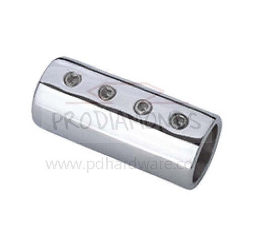 Round 180-Degree Rail-to-Rail Shower Support Bar Connector