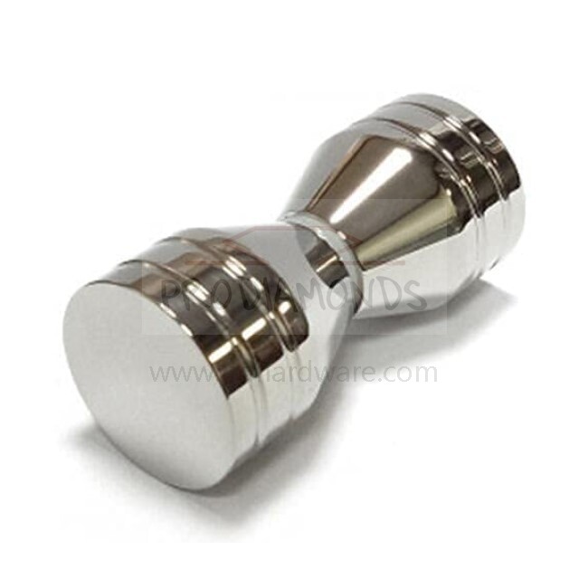 Ribbed Bow-Tie Style Back-to-Back Shower Door Knob