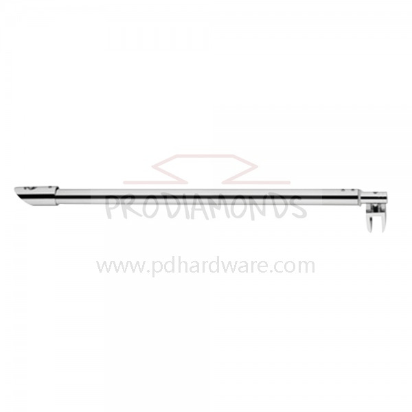 Wall-to-Glass Round Support Bars for Shower Screens and Glass Panels