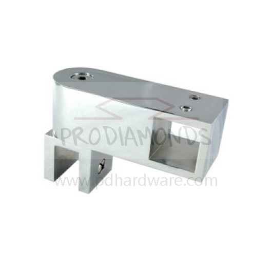 Square Adjustable Side Pass-Through Rail-Glass Shower Support Bar Connector