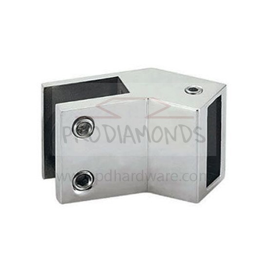 Rectangular Rail-Glass Mounting 135° Shower Support Rail Connector
