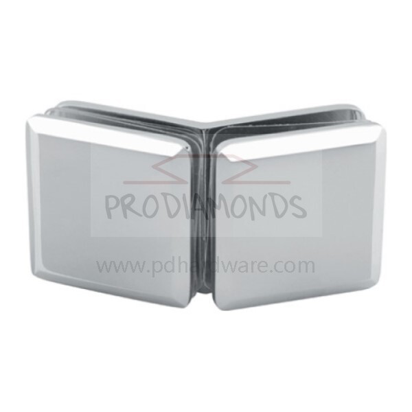 Beveled 135 Degree Glass to Glass Shower Clamp