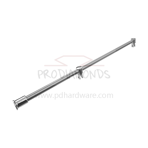 Wall-to-Glass Frameless Shower Screen Support Bar with Adjustable Centre Bracket