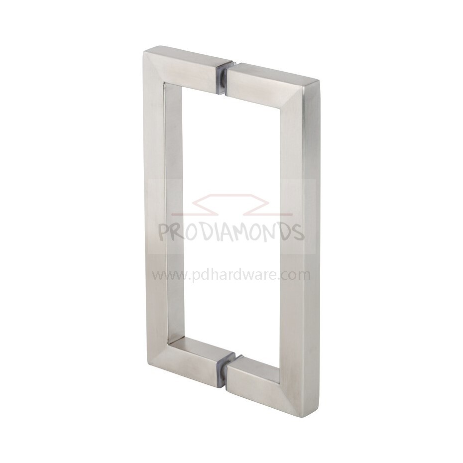 brushed nickel Square Style Shower Door Pull Handles